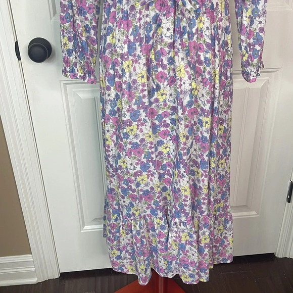 Modcloth Ruffling for Flowers Floral Midi Prairie Dress Size 6 - Picture 6 of 14